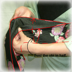 How to tie an obi 2